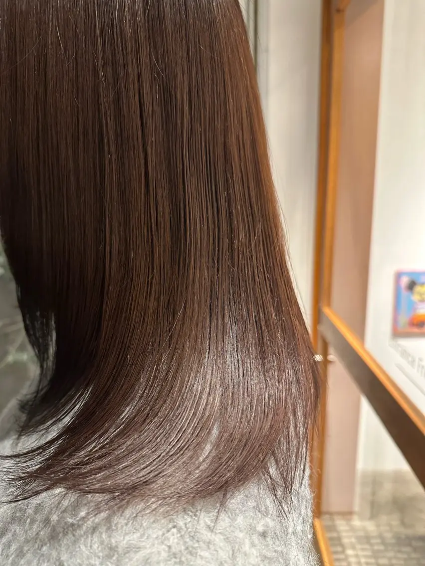 カラー ベージュカラー ブラウンカラー 髪質改善 上米良 麻衣のヘアスタイル