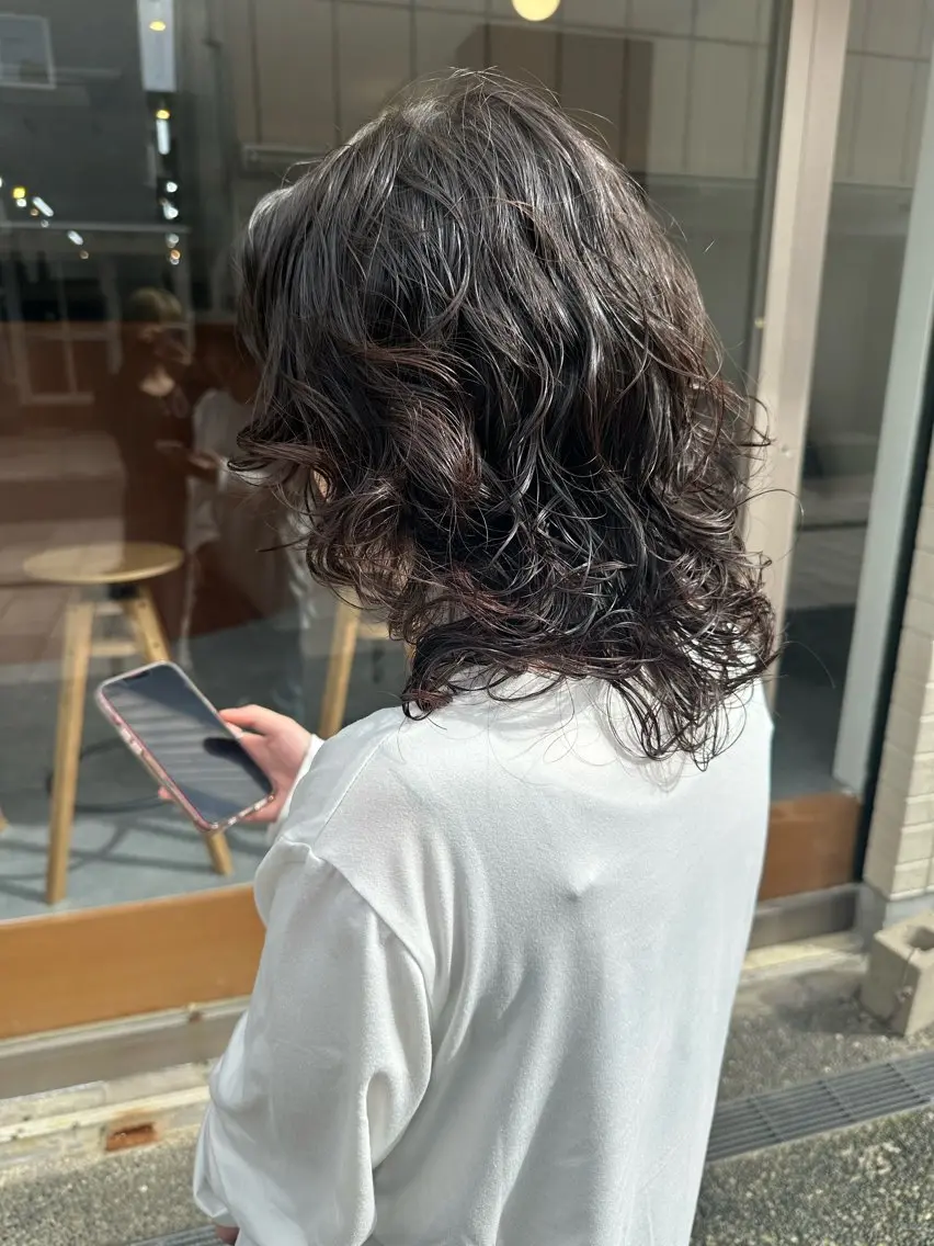 ミディアム カット 🌈トップデザイナー 金沢駅近nanamiのヘアスタイル
