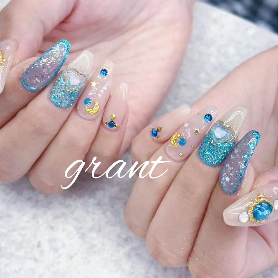 ネイル 夏ネイル ハンドネイル nailsalon grantのネイルデザイン