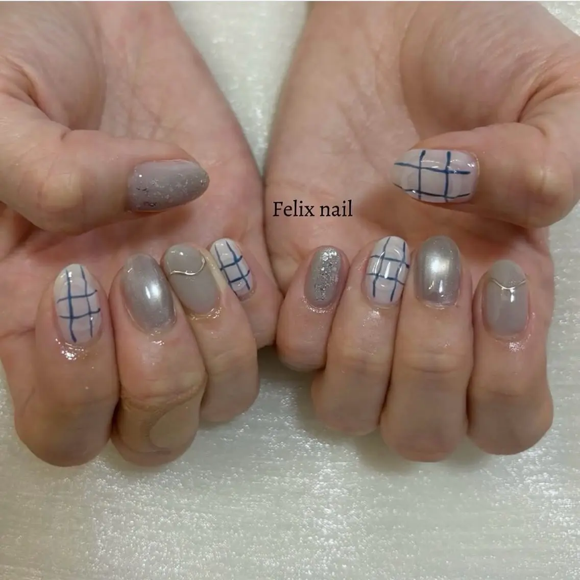ネイル ハンドネイル Felixnail TANAKA🐰🤍のネイルデザイン