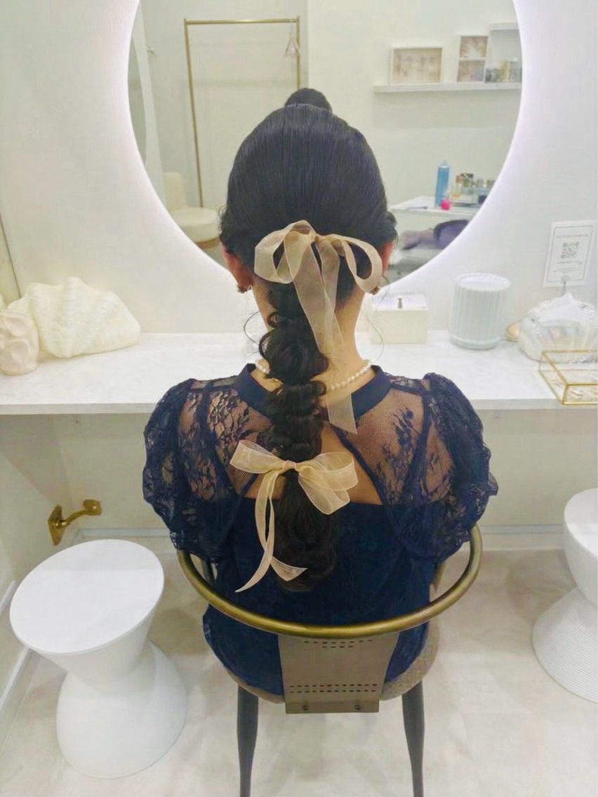 ロング ヘアアレンジ キッズ ヘアセット ヘアセット／六本木 Yukaのヘアスタイル