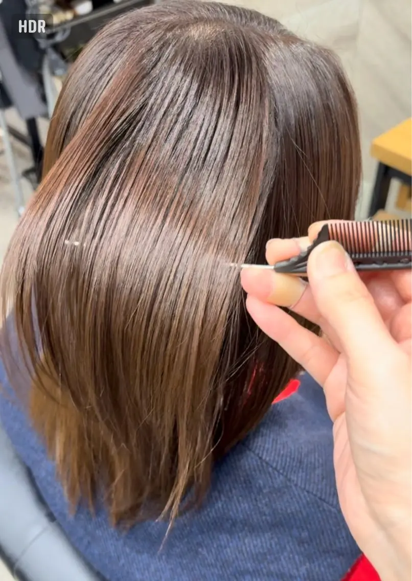 ミディアム カラー トリートメント カット ヘアカラー トリートメント SHANTi 飯塚 ヘアセット/髪質改善のヘアスタイル