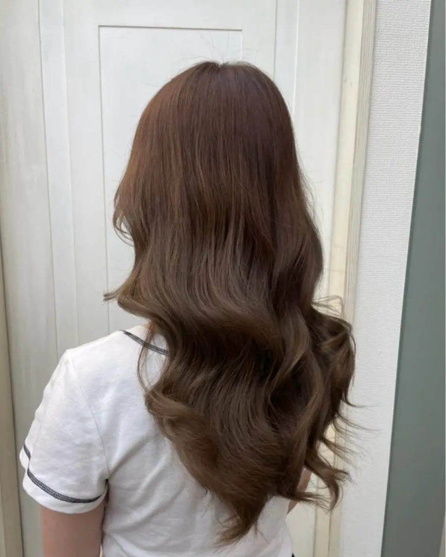 ロング カット ヘアカラー トリートメント ヘッドスパ ヘアセット 盛れる艶カラー× レイヤーカット/咲来のヘアスタイル
