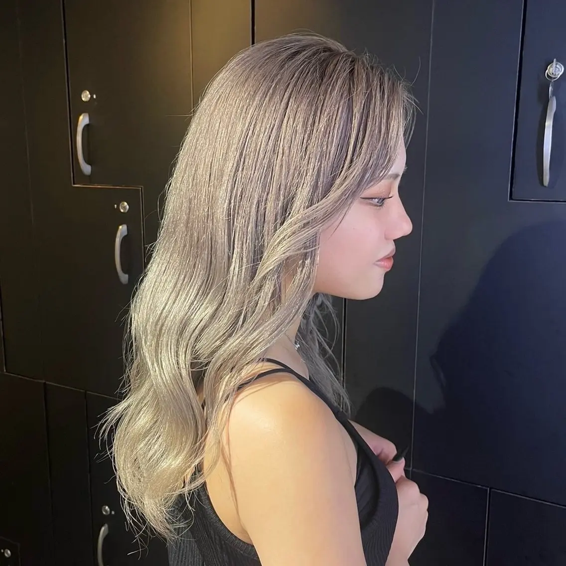 ロング ヘアカラー トリートメント ☪ ‎ハイトーン信者 ☪️yumeka🪩のヘアスタイル