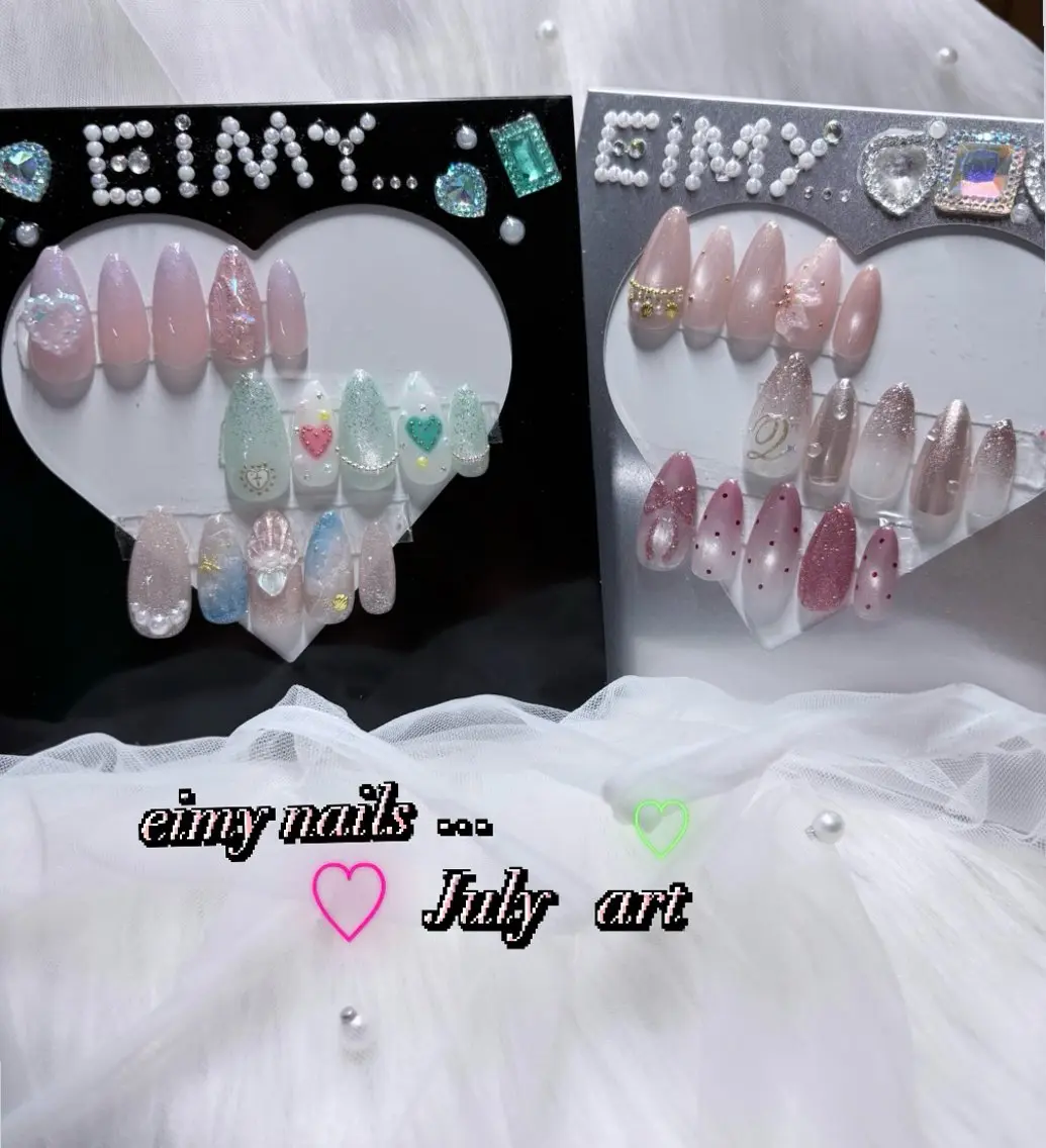 ネイル アートネイル ドット フラッシュネイル グラデーション ハート ハンドネイル eimy nails♡のネイルデザイン