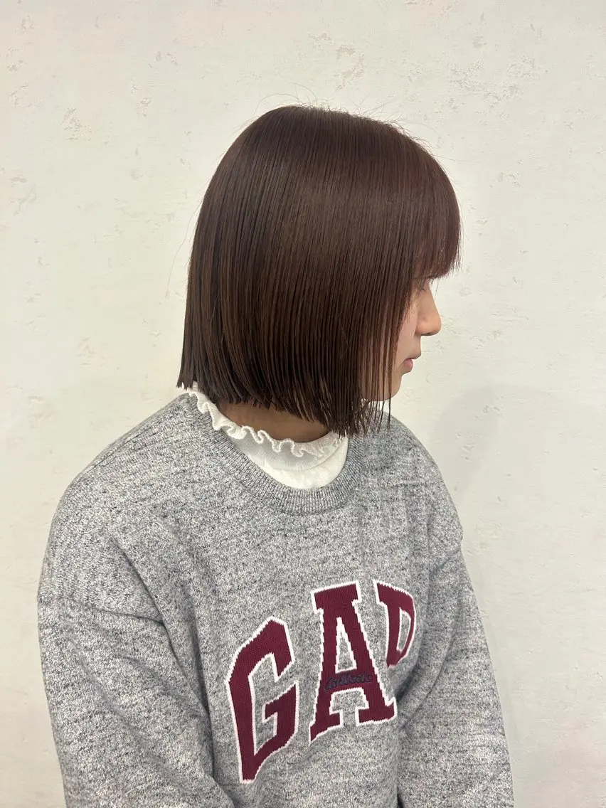 ショート カラー ボブ&寒色🎐ᩚ 短髪 COCOROのヘアスタイル