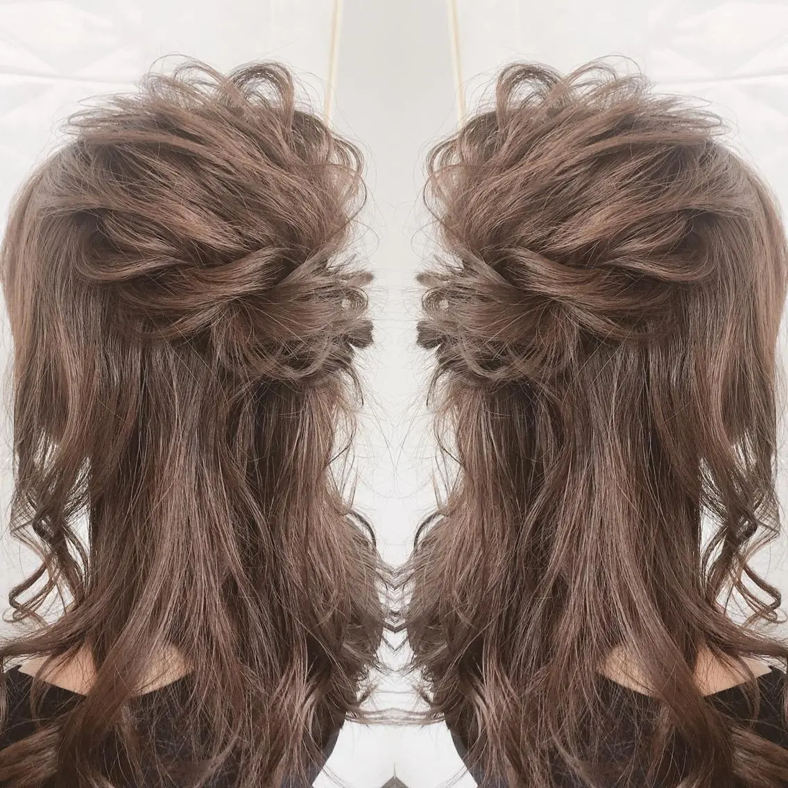 ミディアム カット パーマ 縮毛矯正 トリートメント 💗大人艶×髪質改善 カラー💗AYAKIのヘアスタイル