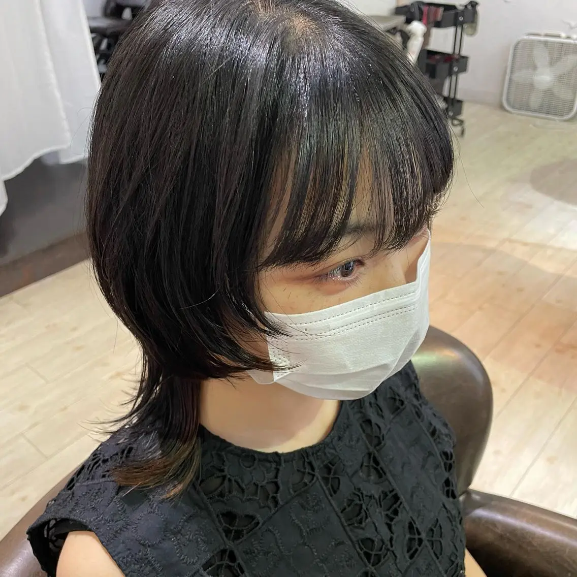 セミロング 北川 智海のヘアスタイル