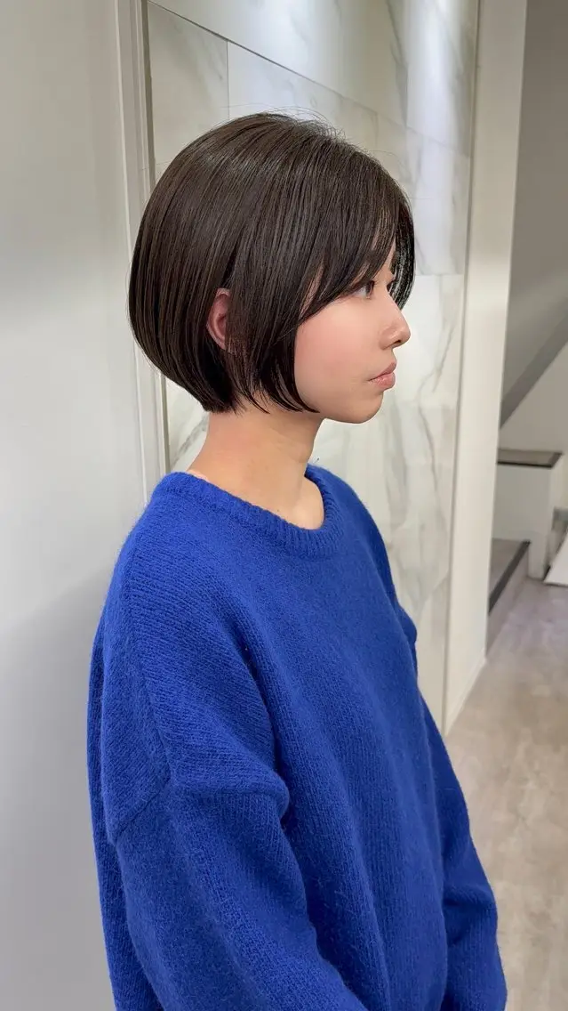 ショート カラー カット トリートメント 髪質改善カラー ショートボブ専門のヘアスタイル