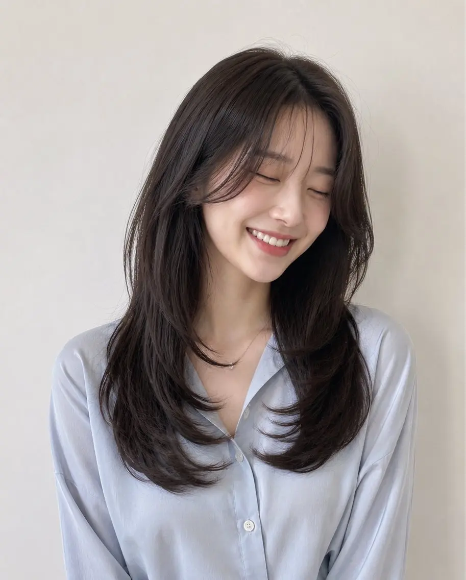 ミディアム カット ヘアカラー トリートメント モテ🤍トレンドヘア /新宿/ワカナのヘアスタイル
