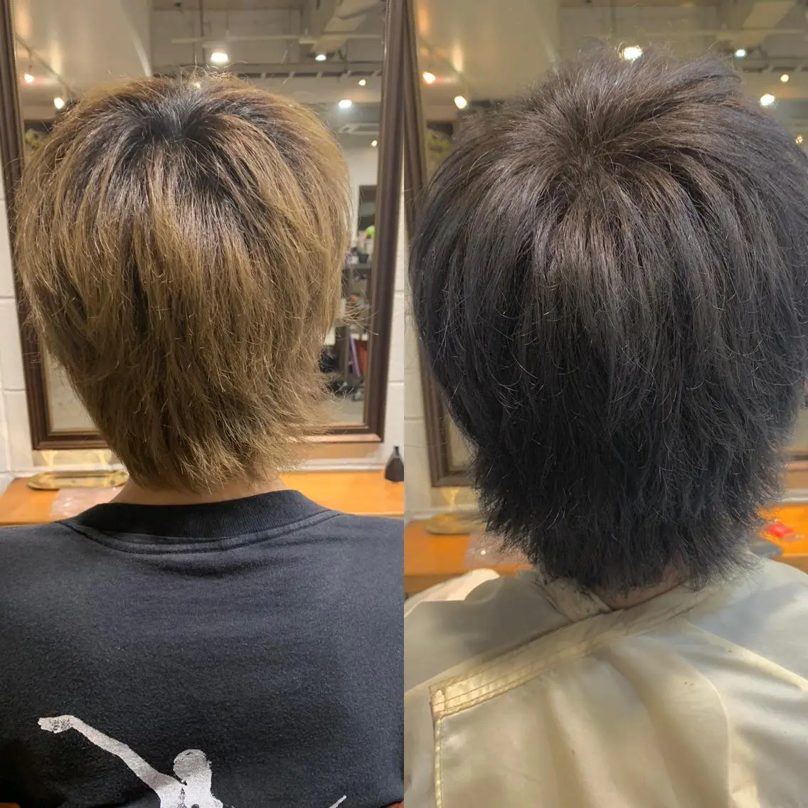 カラー メンズ メンズブリーチ ブリーチ ショート🌼パーマ 本間正子のヘアスタイル