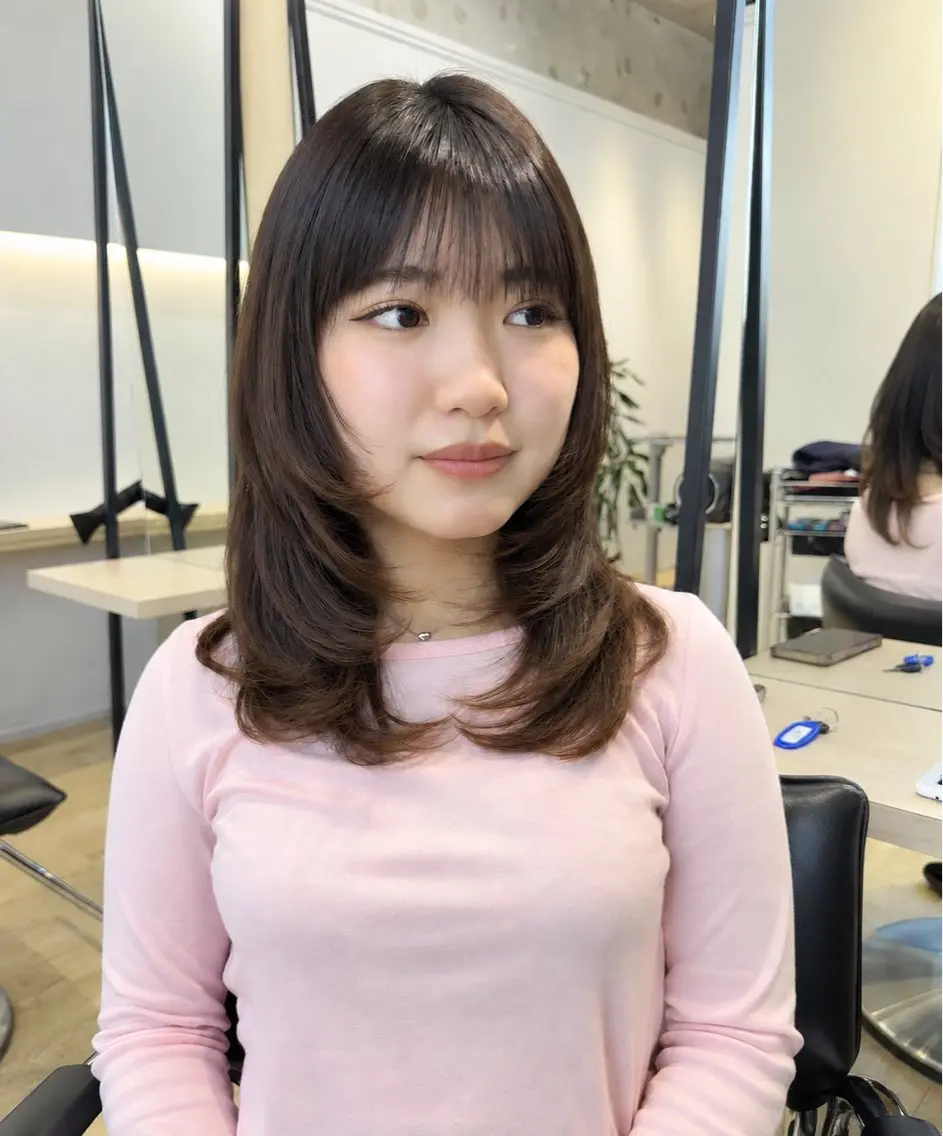★40歳以下女性限定★カット+カラー★レイヤーカット切らせていただける方 SNS掲載可能な方、ショート、ボブNGの写真