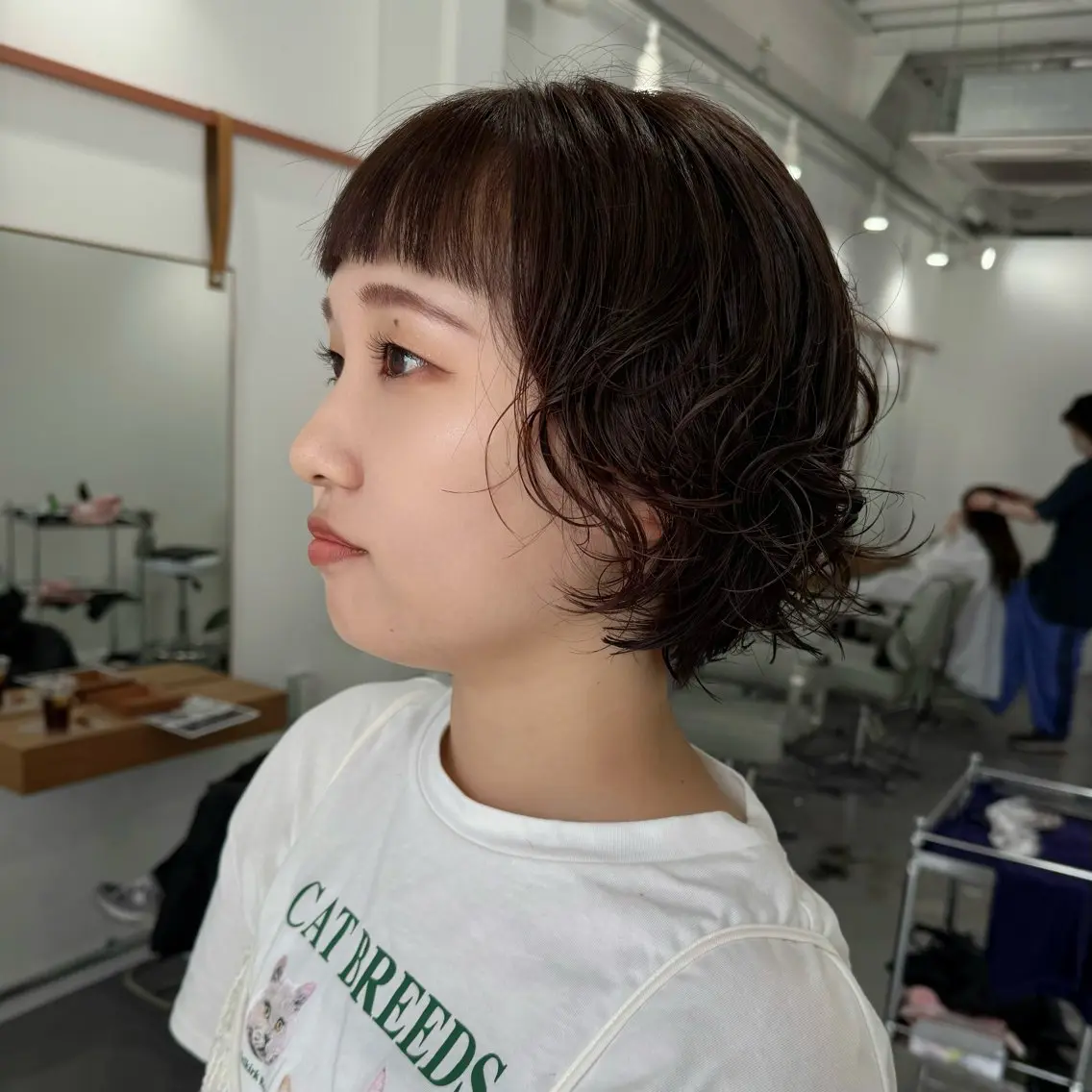 ショート パーマ ショートヘア カット パーマ レイヤーカット/ボブ /春日井🍏鵜飼元喜のヘアスタイル