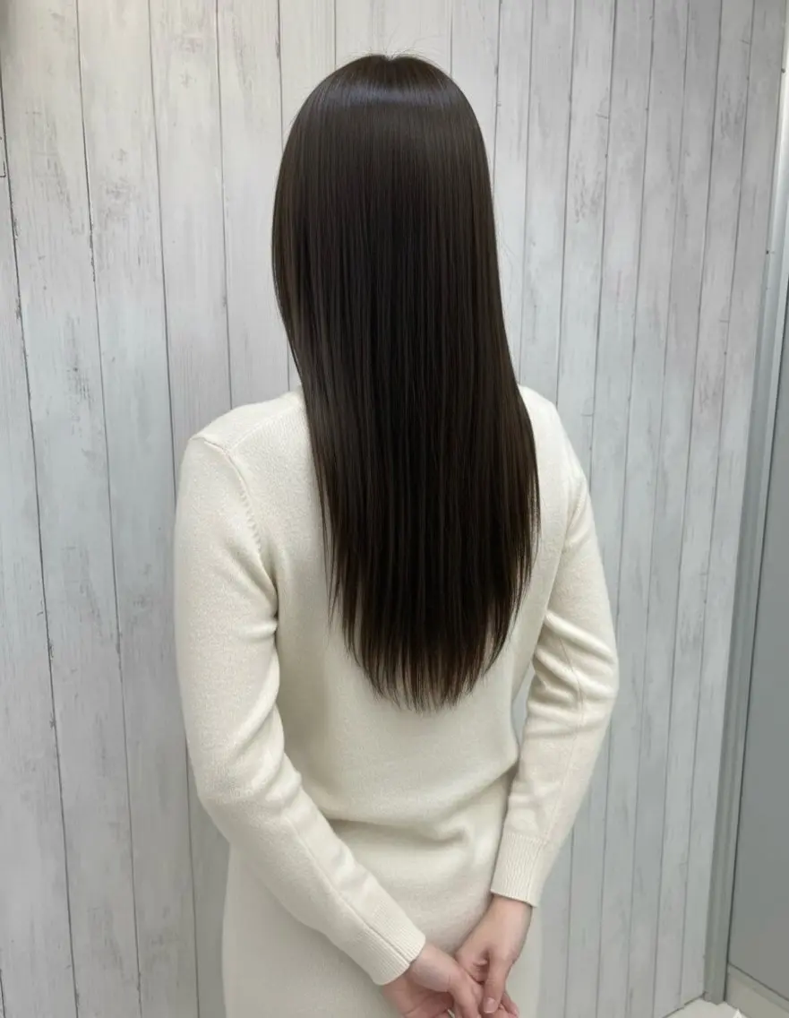 セミロング パーマ くせ毛 髪質改善 ストレートパーマ カット 縮毛矯正 トリートメント 田村和範/似合わせ カラー/髪質改善のヘアスタイル