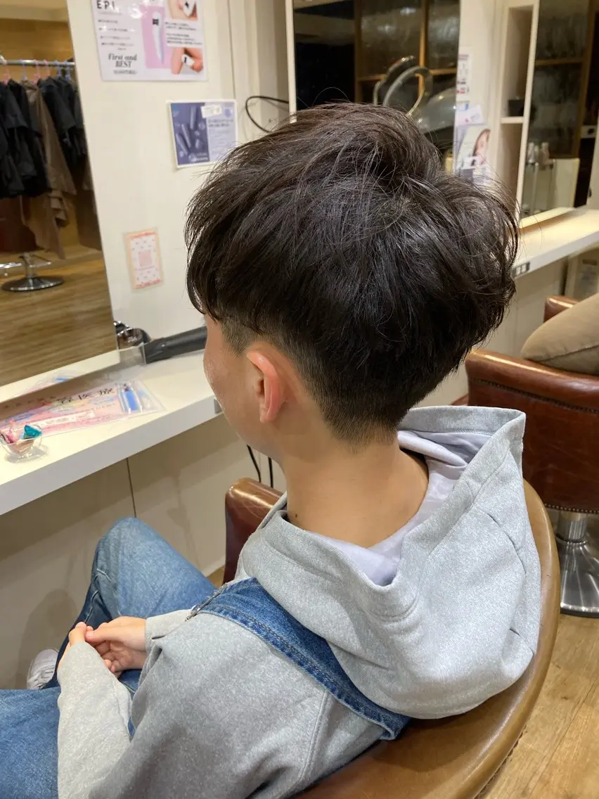 パーマ メンズ カット パーマ 勝間田 のどかのヘアスタイル