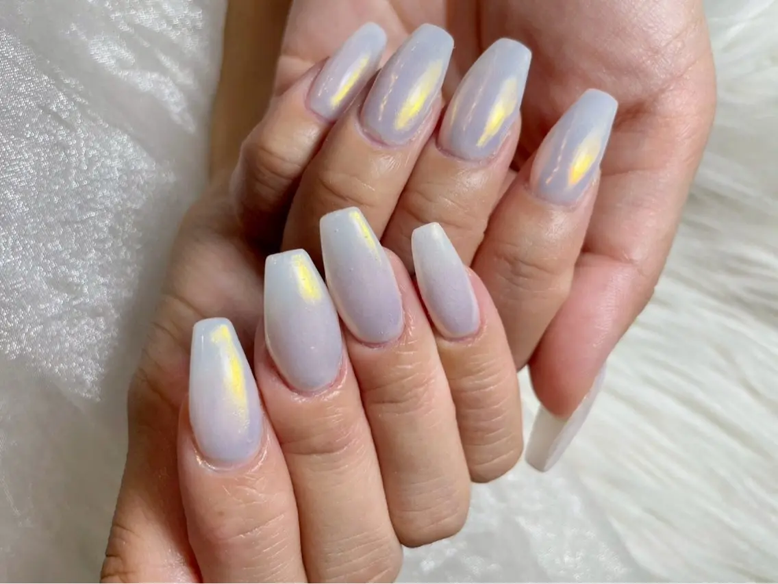 オフあり🌙ハンドミラーネイル💅🏻🪄の写真