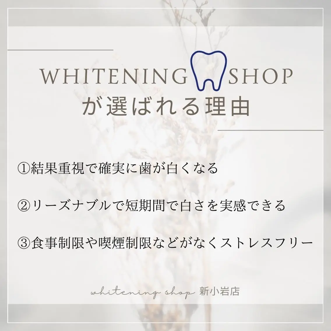 メンズ その他 ホワイトニング ショップ新小岩店のその他イメージ