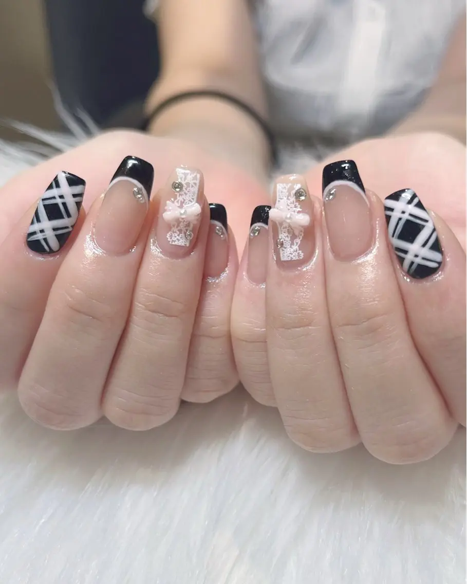 ネイル アートネイル ガーリー 韓国ネイル 持ち込み ワンホンネイル KOKONA 🎀のネイルデザイン