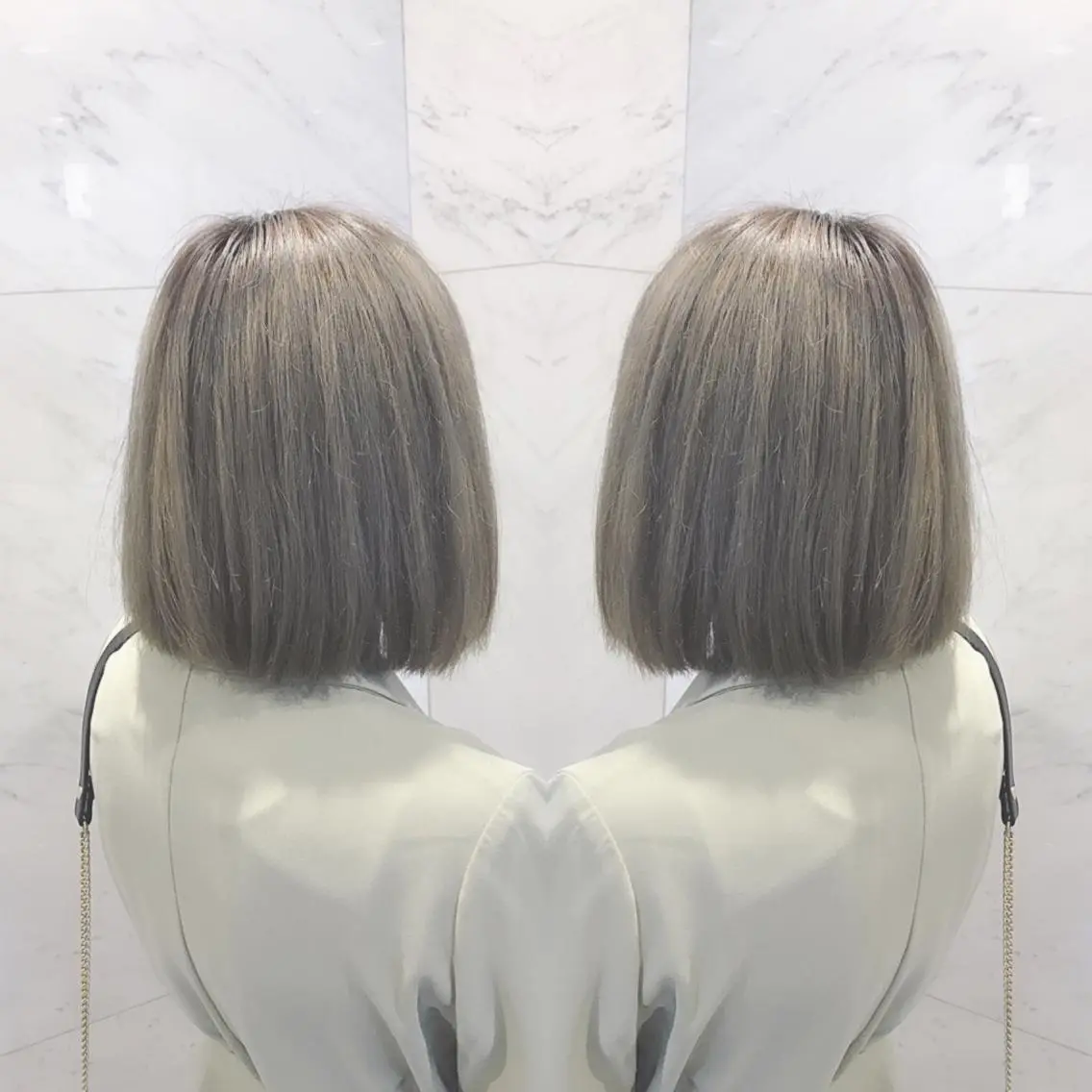 ミディアム カラー ヘアカラー 重政 和樹のヘアスタイル