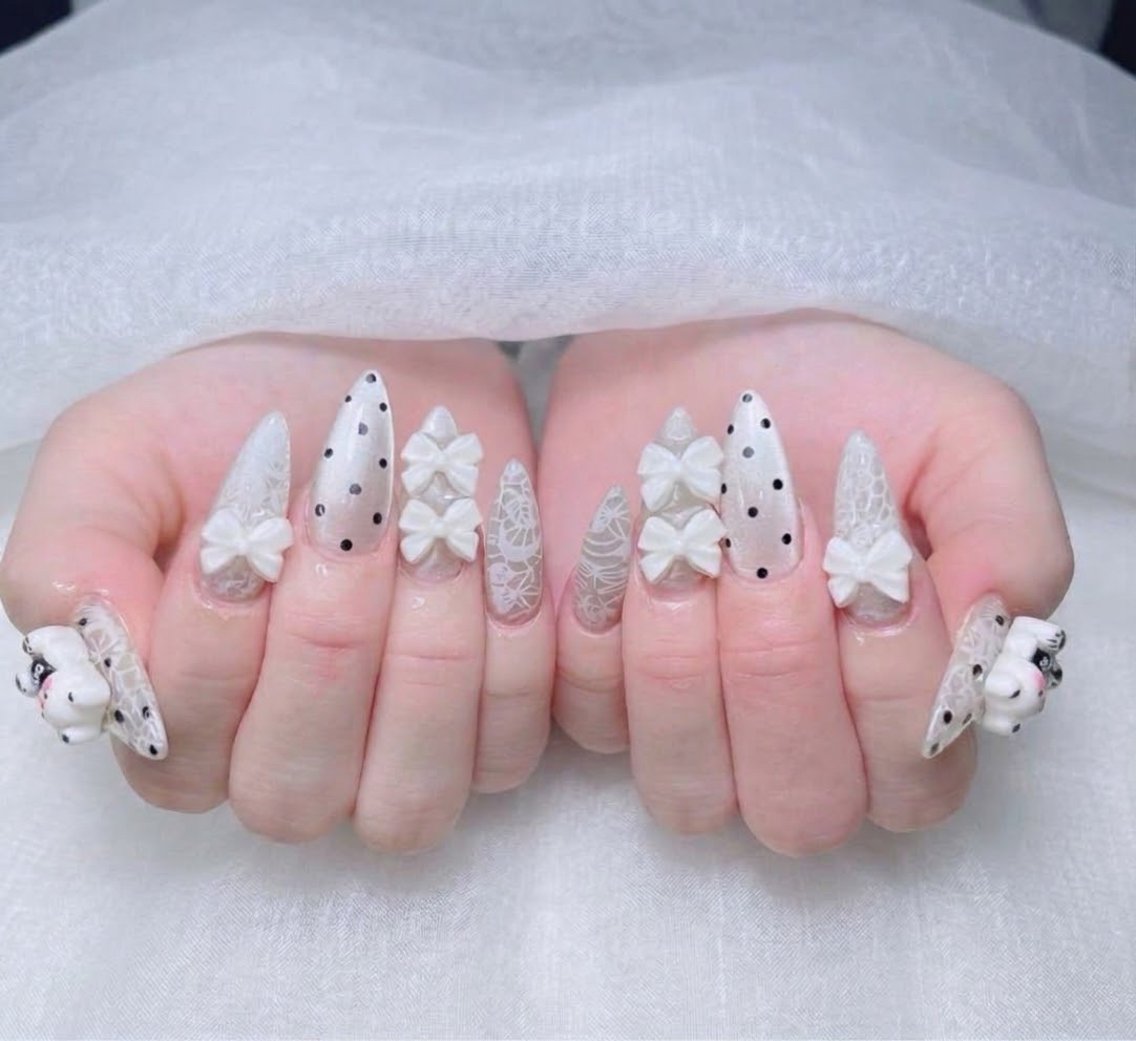 ロング 韓国風ヘア ロング ハンドネイル ハンドケア CHIBI NAIL SALON 船橋のネイルデザイン