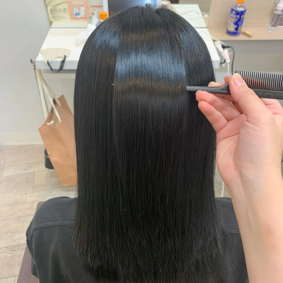 ミディアム カラー モテヘア 韓国ヘアhikariのヘアスタイル