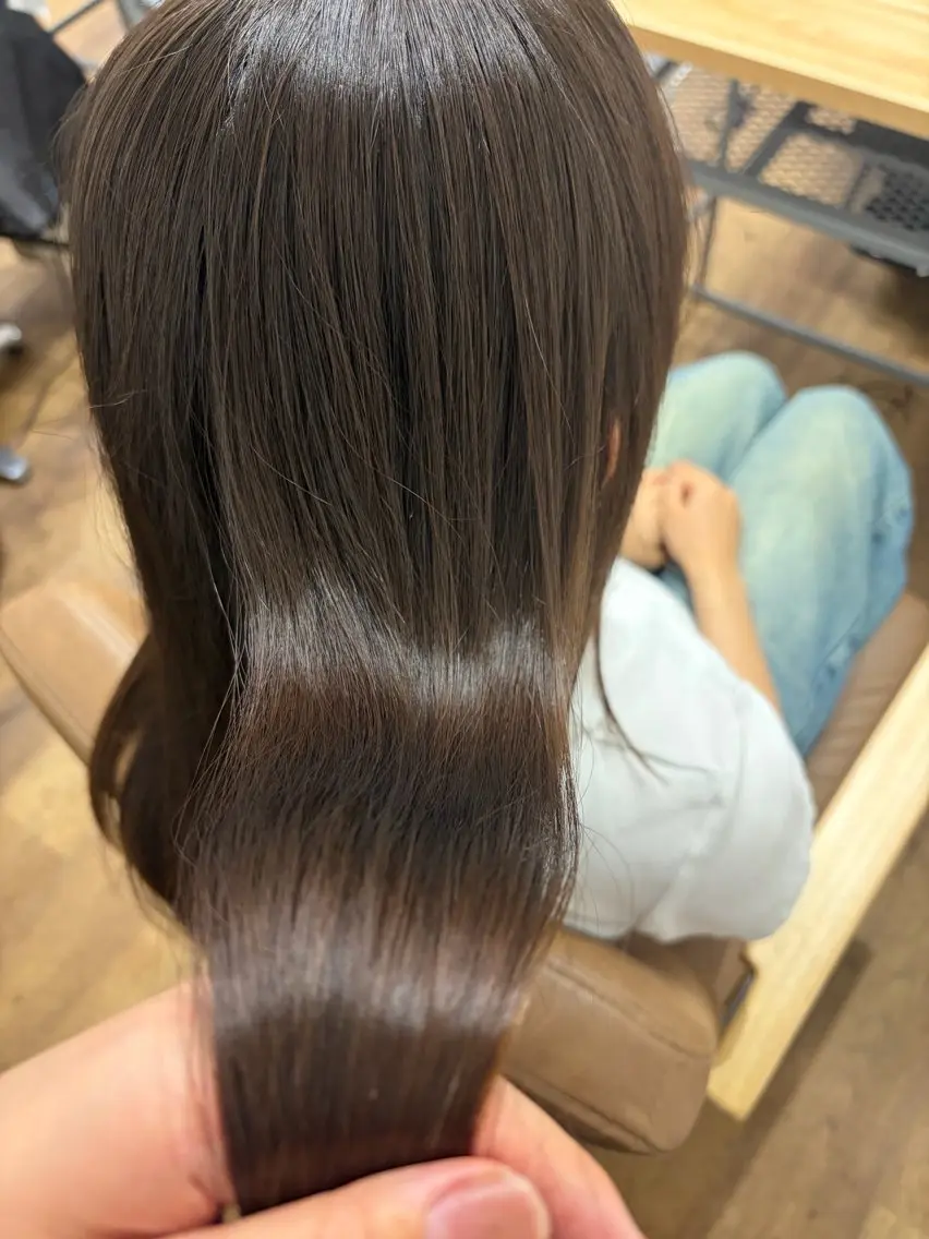ロング 縮毛矯正 momoka YUC CA縮毛モデル募集中のヘアスタイル