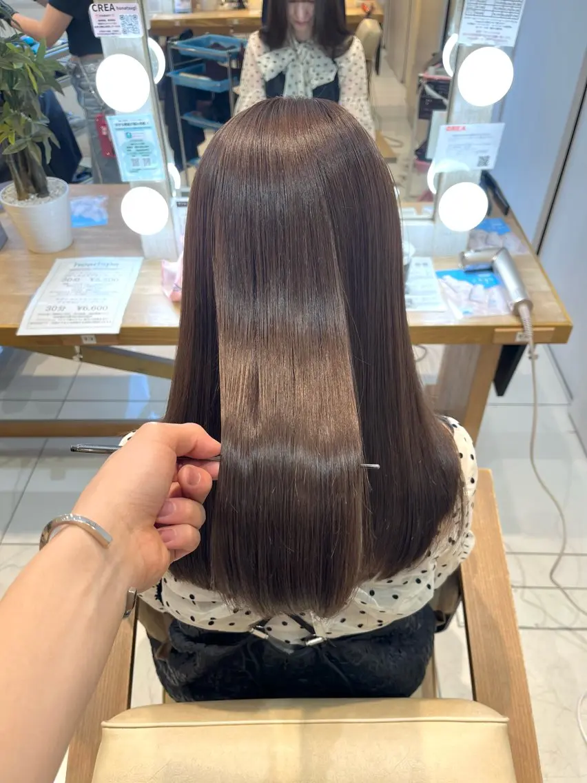 ロング 縮毛矯正専門💎/ 髪質改善ストレートのヘアスタイル