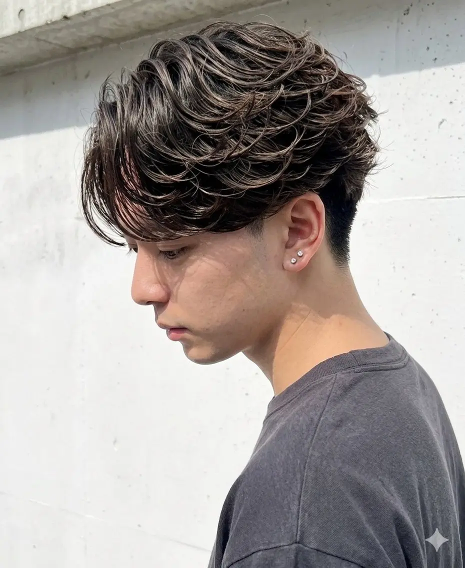 すぐ予約❌17時以降 写真動画撮影可能な方の２０代限定⭐️広告宣伝用のスタイルモデル募集⭐️メンズカット+フェザーパーマの写真