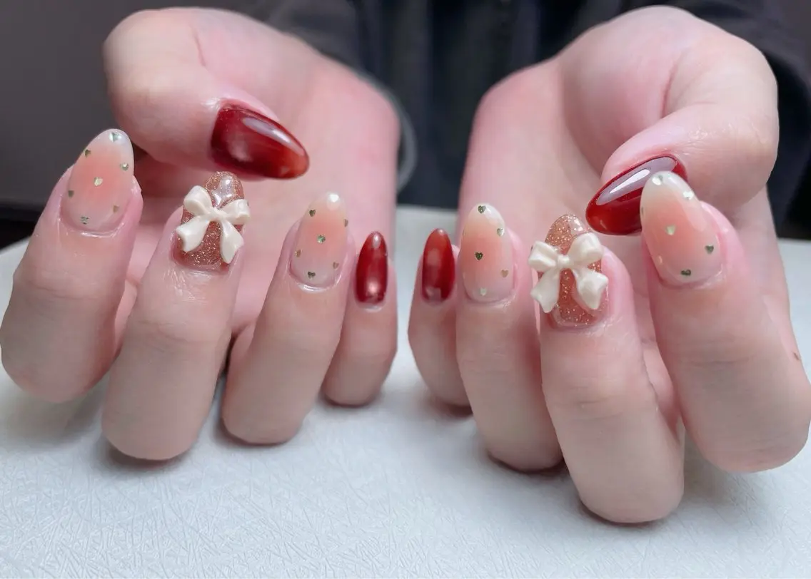 ネイル 長さ出し フットネイル フレンチネイル ジェルネイル ガラスフレンチ 中野駅から2分 MEO NAILのネイルデザイン