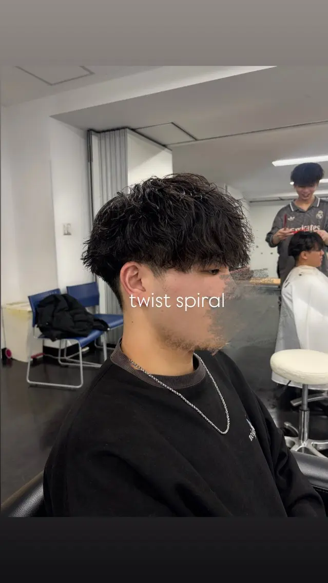 メンズカット＋パーマの写真