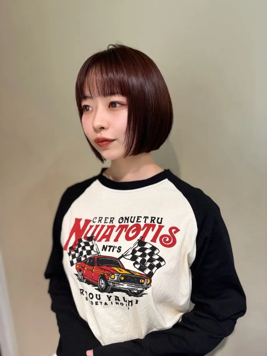 ショート カラー ショートボブ バレイヤージュ ベージュカラー ブリーチ ケアブリーチ カット ヘアカラー トリートメント opus 店長大和 レイヤー/赤み消しのヘアスタイル