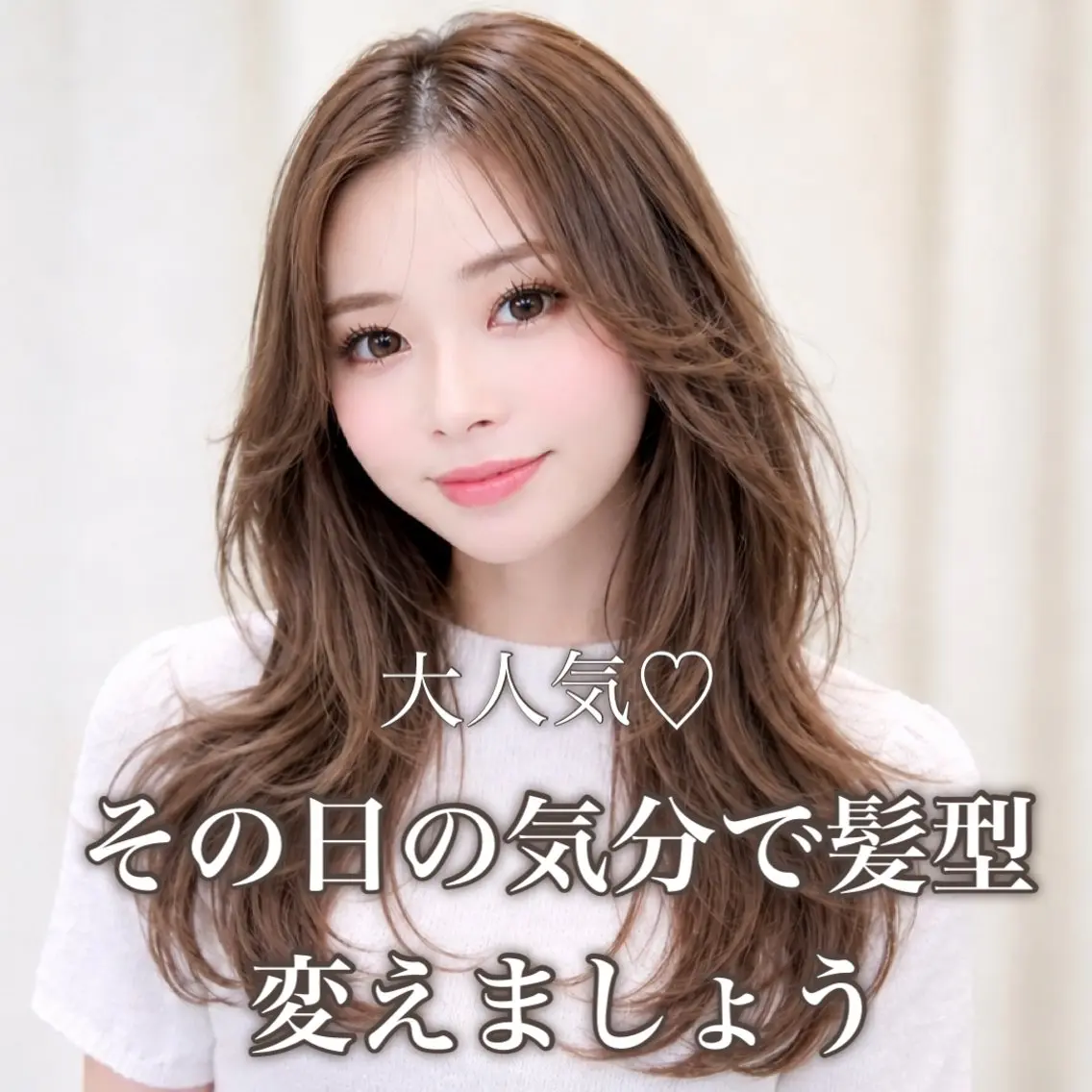 セミロング カラー カット ヘアカラー トリートメント ブリーチ縮毛矯正飛我 韓国ヘア🫧のヘアスタイル