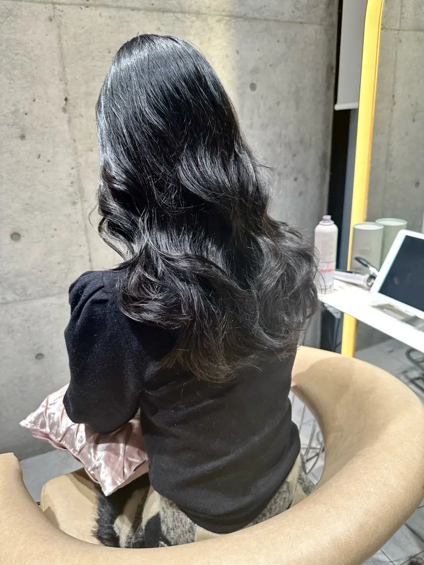 セミロング カラー カット ヘアカラー トリートメント 《髪質改善✖️オリー ブ🧸》小嶋拓也のヘアスタイル