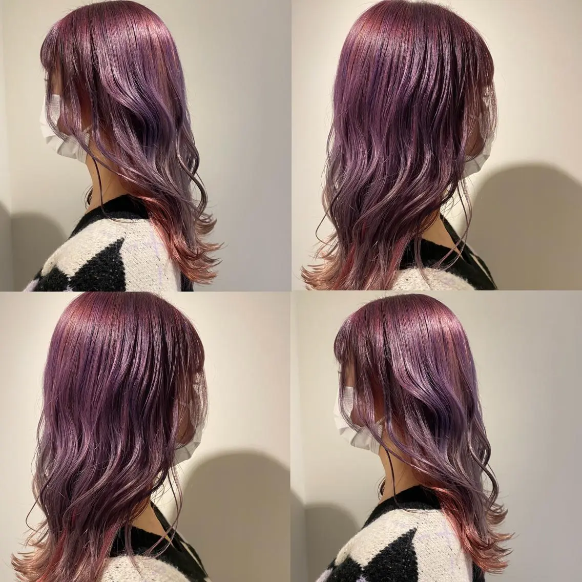 セミロング 金島 青のヘアスタイル