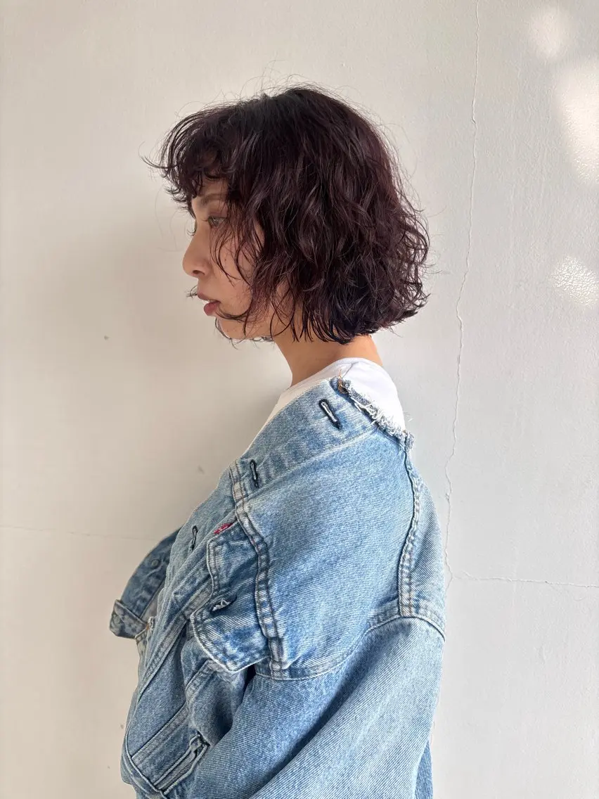 ショート カット パーマ 山本 千尋のヘアスタイル