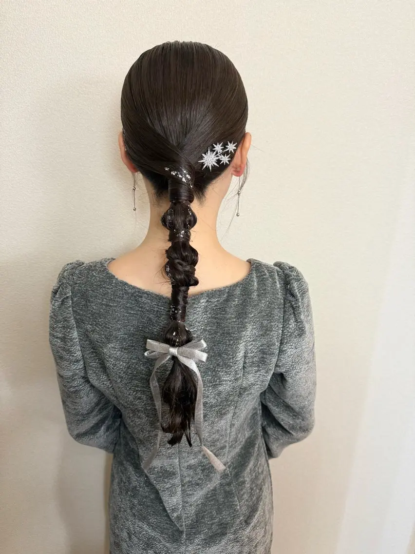 ロング ヘアアレンジ 平山 絵理のヘアスタイル