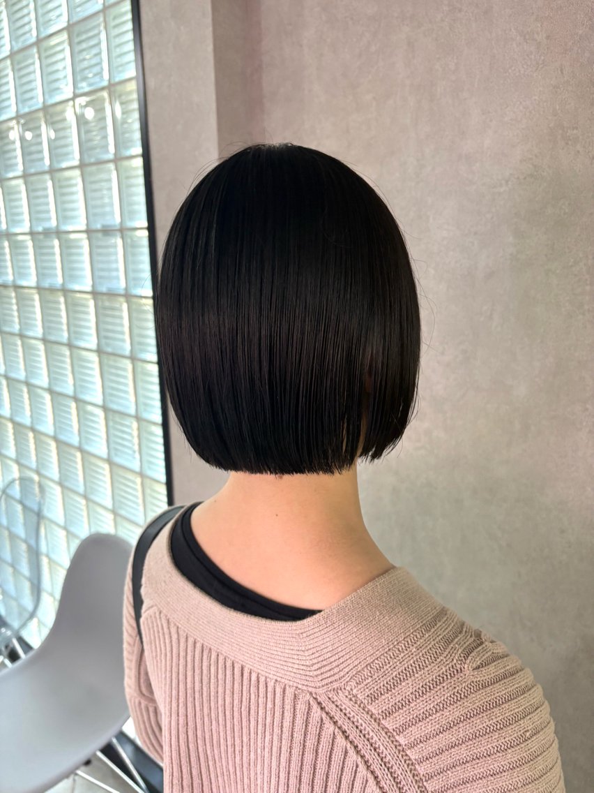 ショート ボブ カット ヘアカラー トリートメント ボブ/艶カラー 梅田🦋さかそ。のヘアスタイル