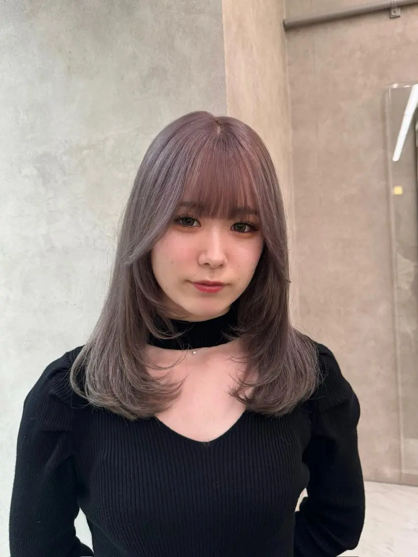 ミディアム カラー ヘアアレンジ Over hair_ misakiのヘアスタイル
