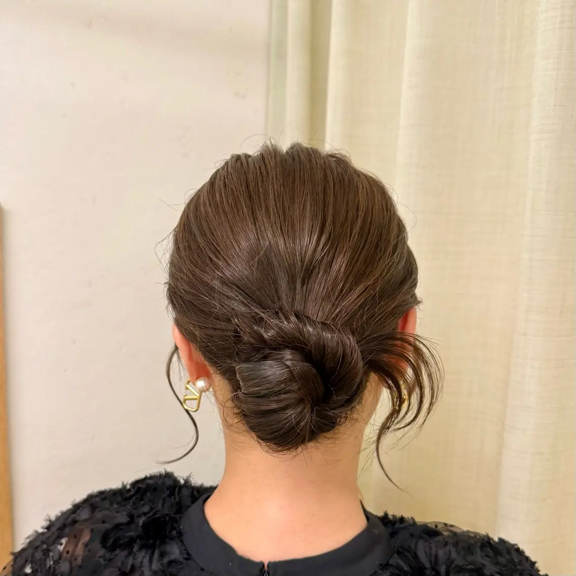 セミロング ヘアアレンジ 結婚式・ブライダル デート ヘアセット 褒められヘアメイク /‎ボブ女子🐶みおのヘアスタイル
