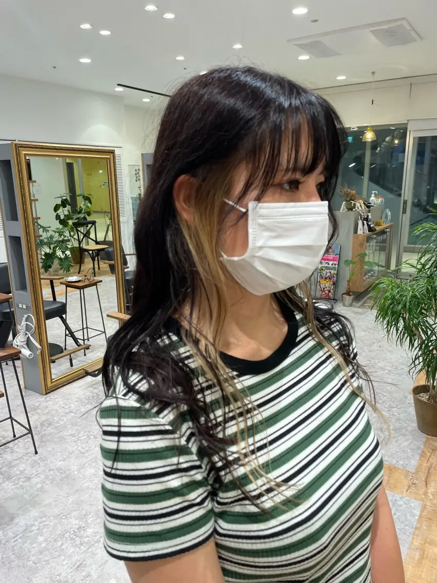 カラー ヘアカラー トリートメント 矯正パーマ、ベージュ ボブカット🫧のヘアスタイル