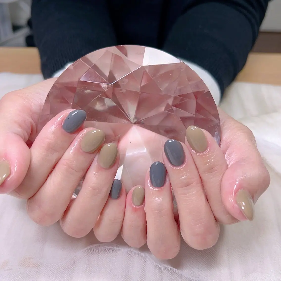 ネイル マットネイル オフィスネイル ワンカラーネイル シンプルネイル 冬ネイル Cute Tips nailのネイルデザイン