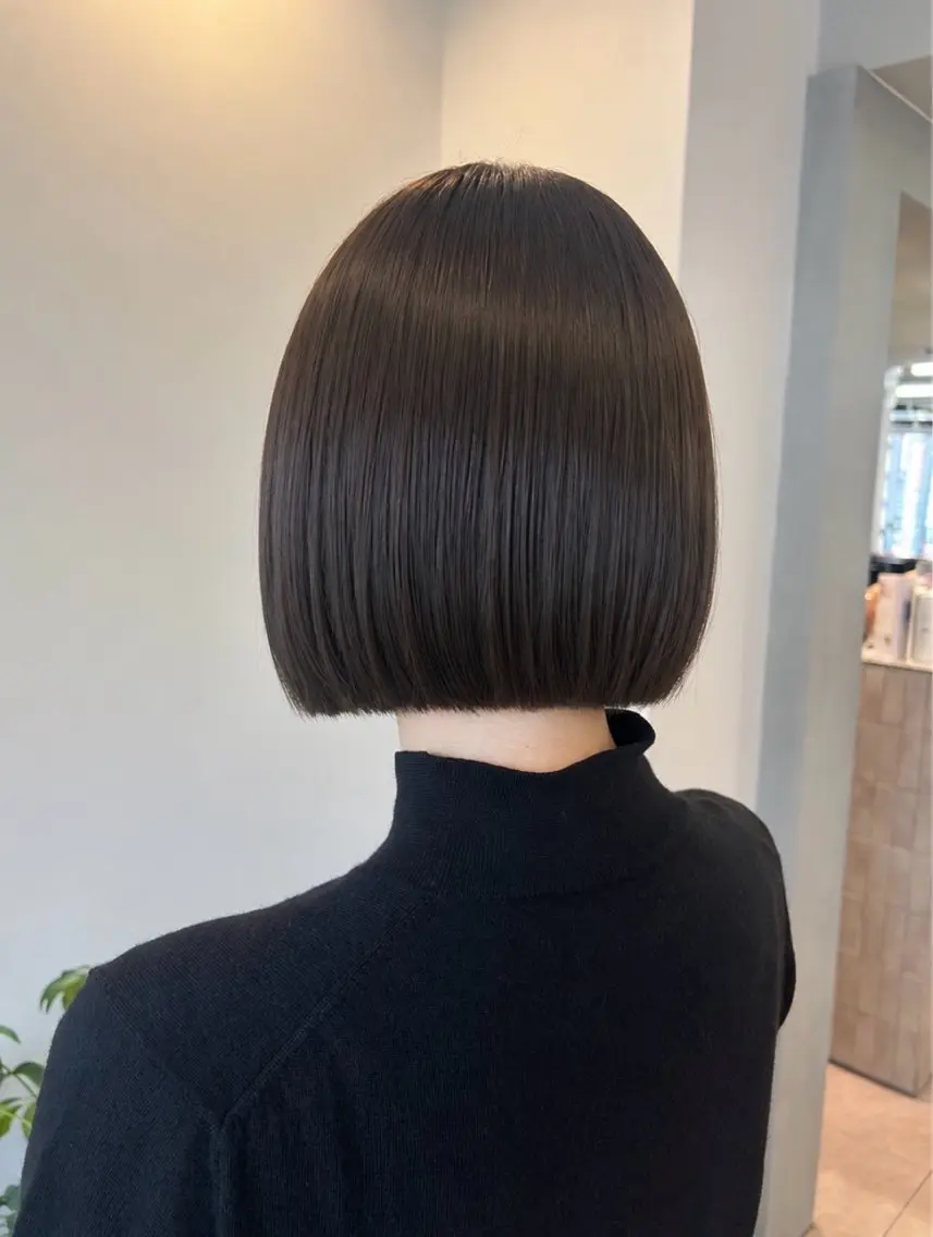 ショート ぱつっとボブ/ ボブ特化/タッセルのヘアスタイル