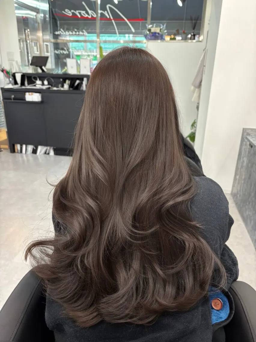 ロング カラー ヘアカラー Ardore 韓国風カラー大阪のヘアスタイル