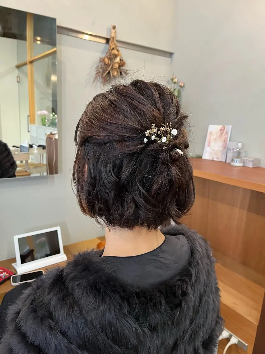 ヘアアレンジ ヘアセット 🌼花屋併設🌼 木下奈々望のヘアスタイル