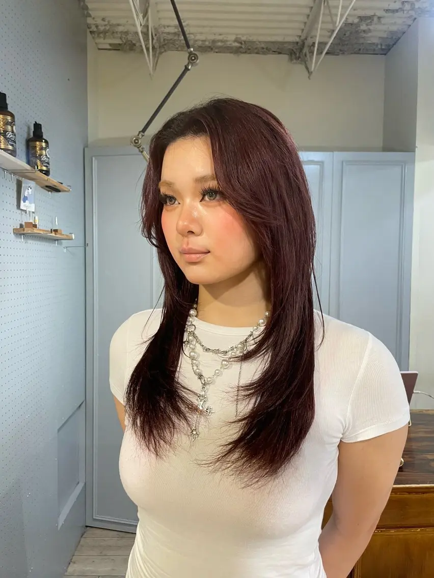 ロング カラー カット ヘアカラー トリートメント 🤩噂のMr.髪ポジ ティブ®️yu🤩のヘアスタイル