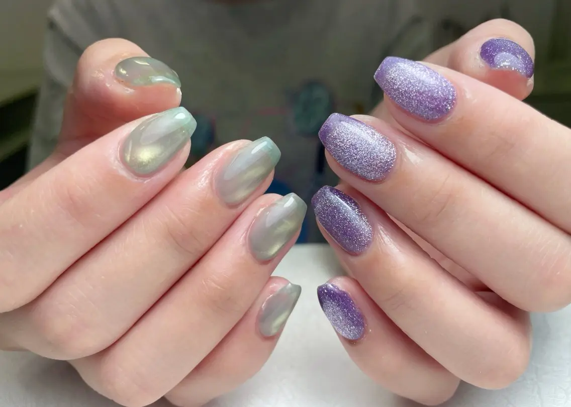 ネイル アートネイル 長さ出し フレンチネイル ジェルネイル ガーリー 中野駅から2分 MEO NAILのネイルデザイン