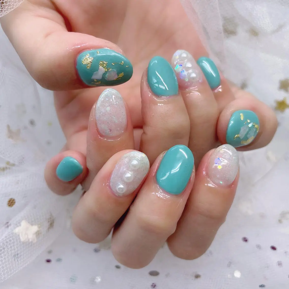 ネイル 🦋ネイルサロン ブラン🌈ゆりのネイルデザイン