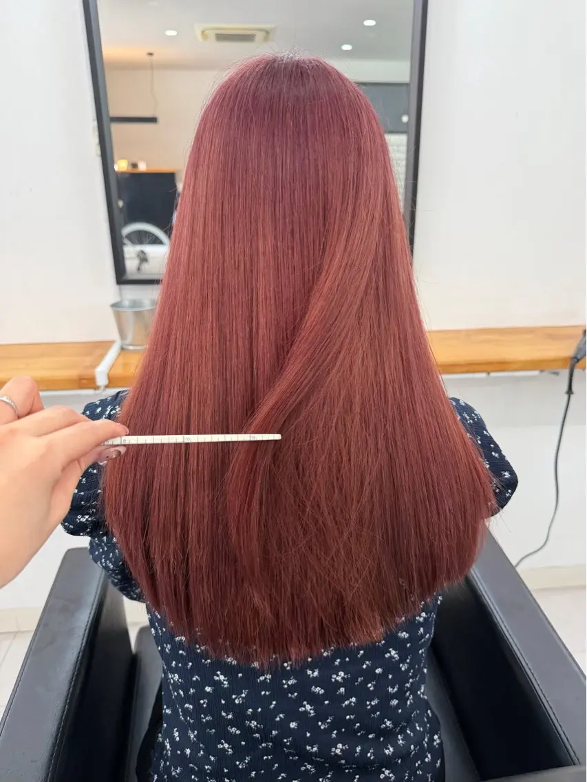 ロング カラー 黒髪 ブリーチ ダブルカラー ブリーチなしカラー ヘアカラー 🎀透明感 カラーHiROEのヘアスタイル