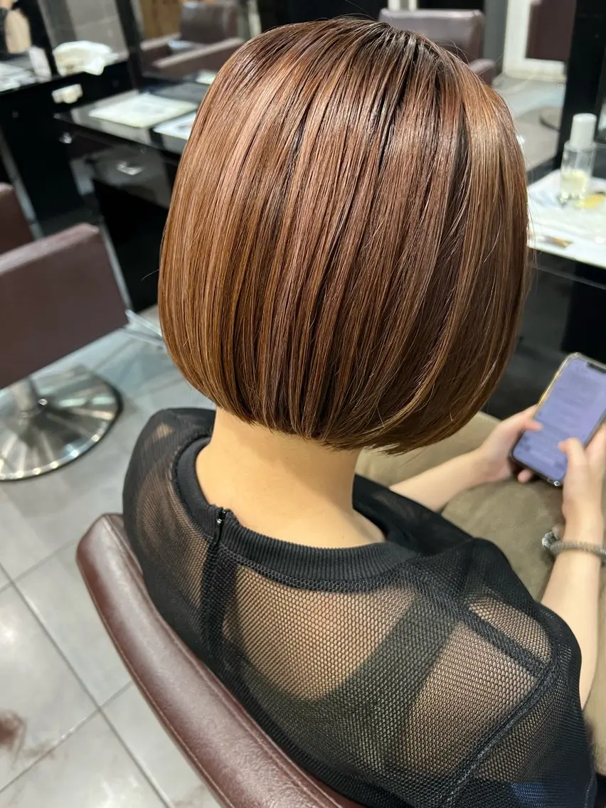 ショート レイヤー/似合わせ /もえ🍊のヘアスタイル