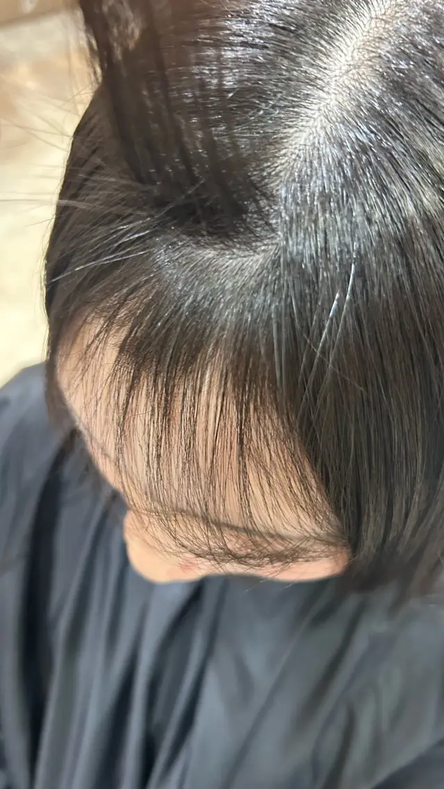 ロング パーマ ストレートパーマ 縮毛矯正 MIYUU心優/ カットモデル様募集中のヘアスタイル